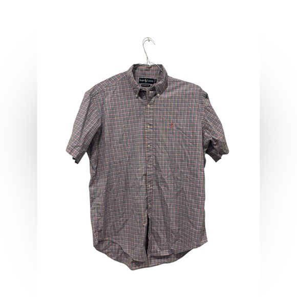 Ralph Lauren Other - Ralph Lauren Classic Fit Men’s‎ Size Large Button Down Plaid Short Sleeve EUC